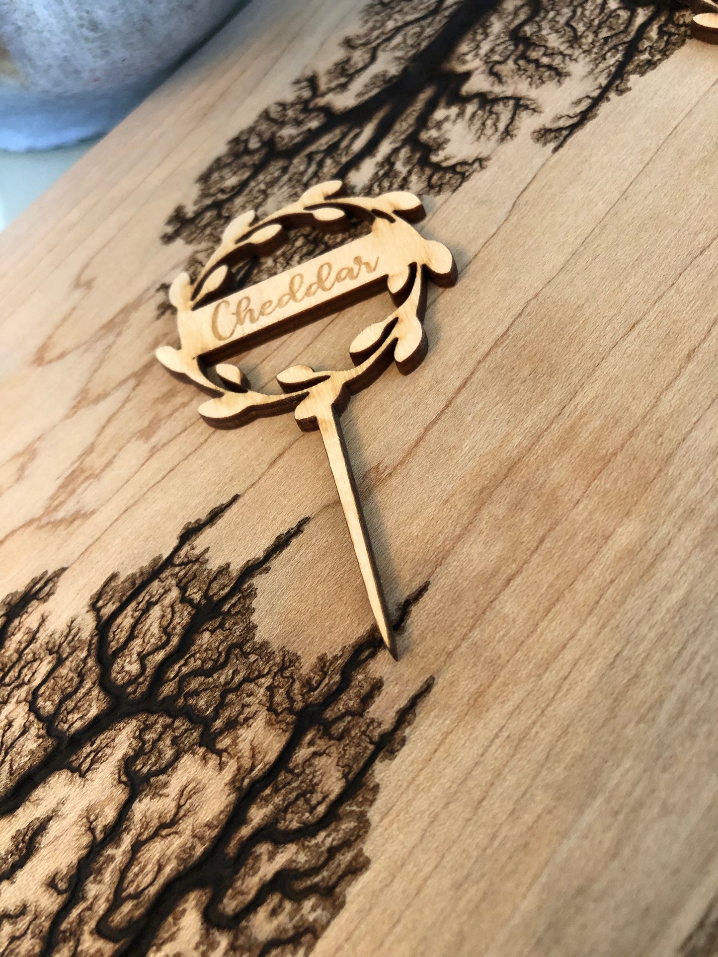 Cheese picks set of 3 CHEDDAR * BRIE * HAVARTI