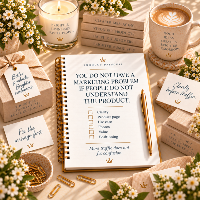 You Do Not Have a Marketing Problem If People Do Not Understand the Product.